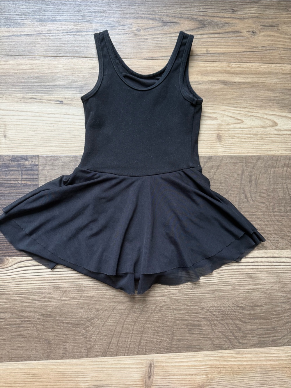 Weissman Small Child Black Leotard with Skirt Dance Ballet Gymnastics